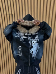 Supermade × Mortemartt Graphic Hooded Jacket- 2279 