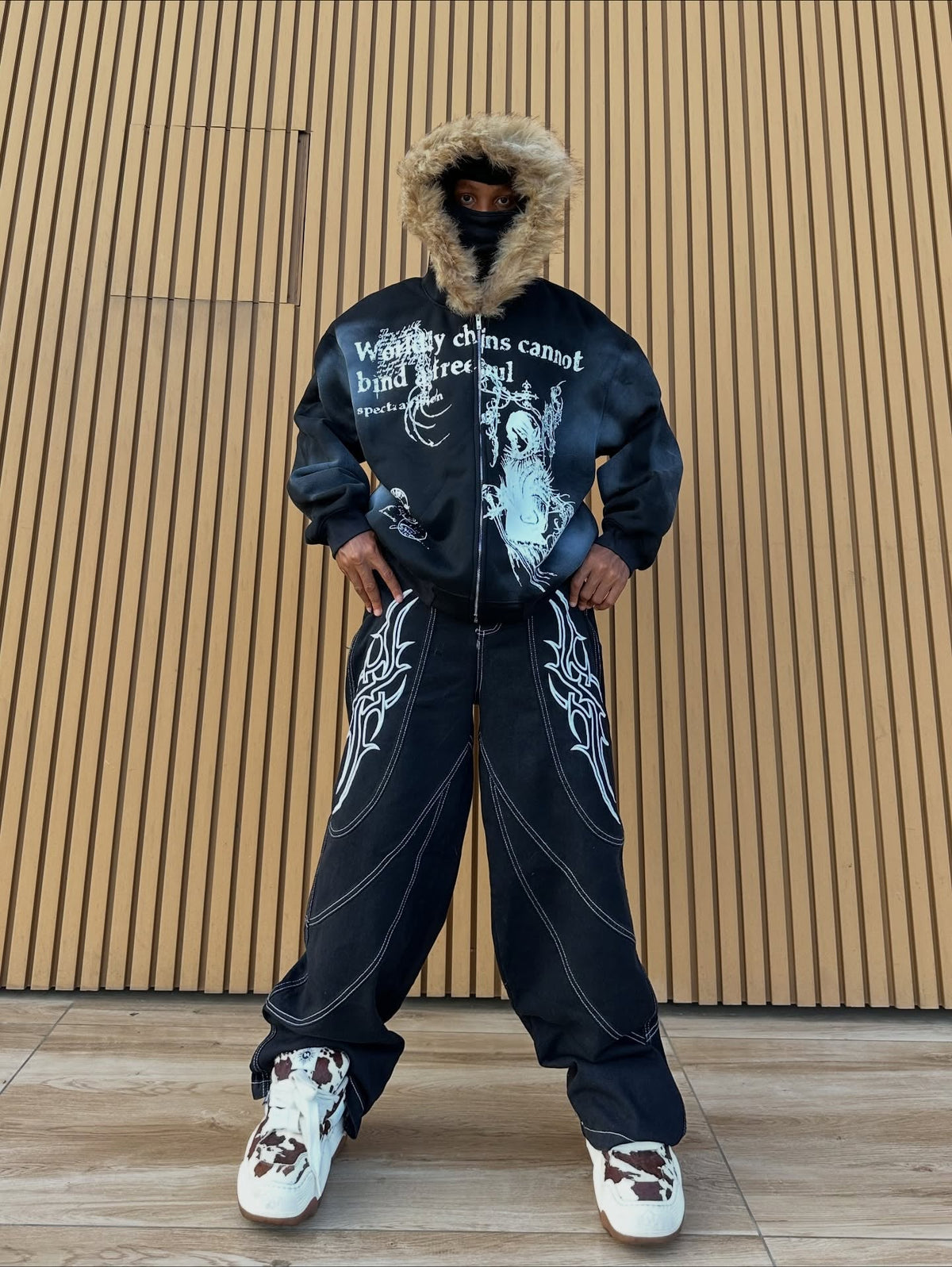 Supermade × Mortemartt Graphic Hooded Jacket- 2279 