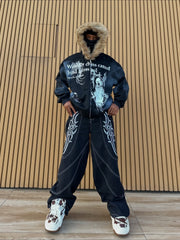 Supermade × Mortemartt Graphic Hooded Jacket- 2279 