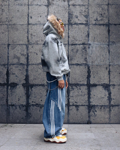 Supermade × Mortemartt Graphic Hooded Jacket- 2279 