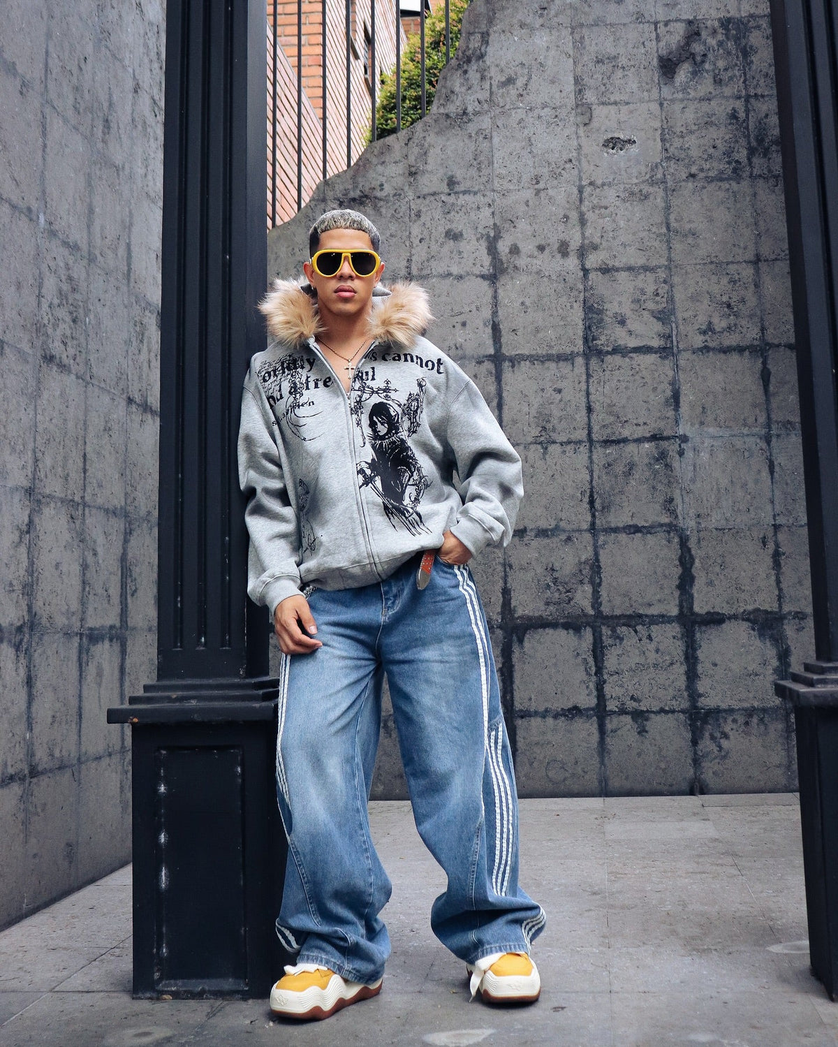 Supermade × Mortemartt Graphic Hooded Jacket- 2279 