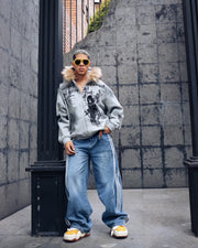 Supermade × Mortemartt Graphic Hooded Jacket- 2279 