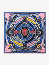 Checkerboard Racing Emblem Silk Scarf