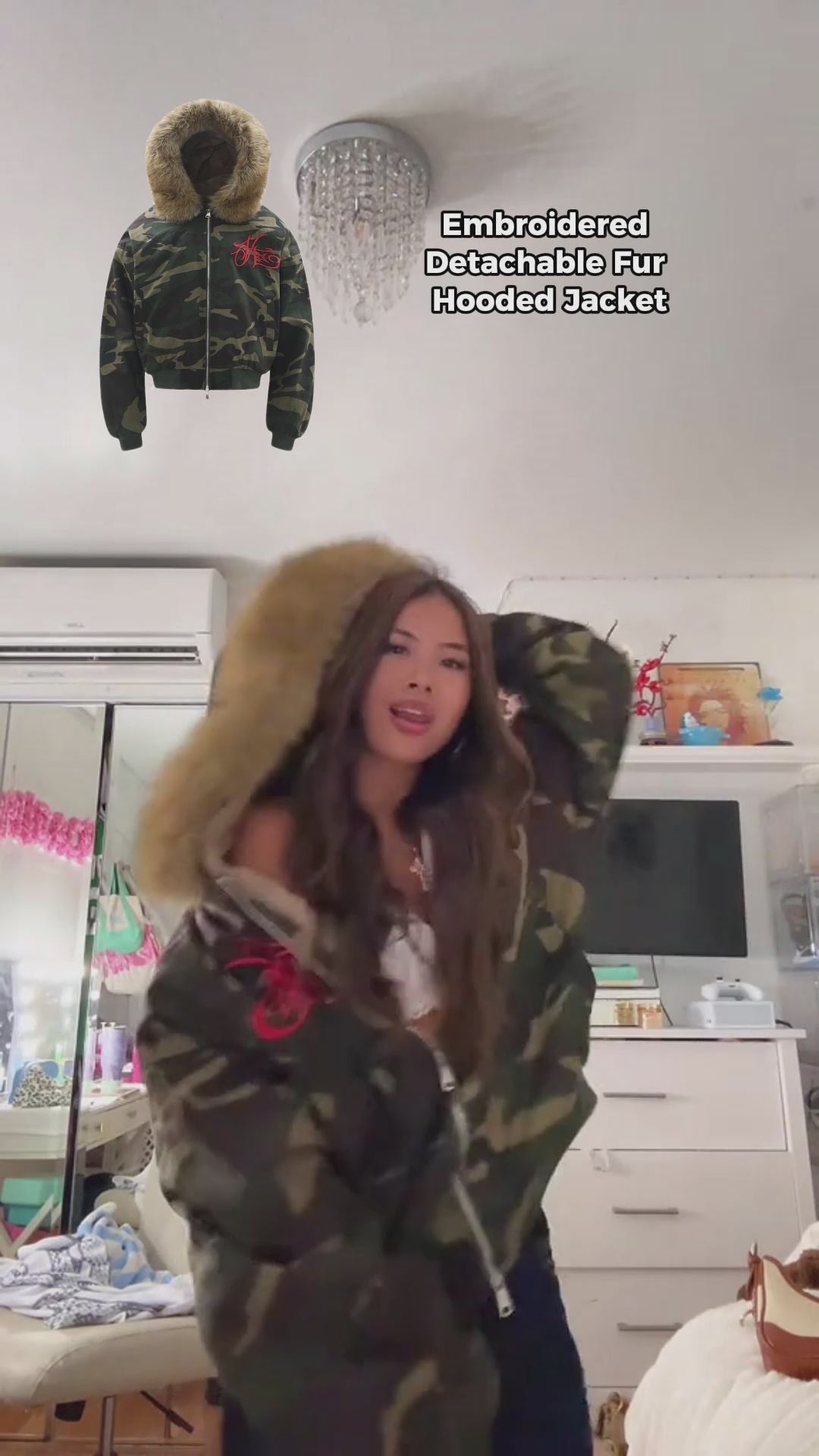 ジャケット・アウター thesupermade /DENIM FUR HOODED JACKET Washed Denim Fur Hooded Jacket | Thesupermade®