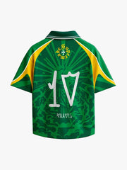 Classic Brazil "Savior" Color-Block Custom Jersey Set - 2622 