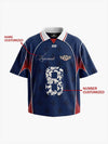 French Style Fleur-de-Lis Print Patchwork Custom Jersey Set - 2623 