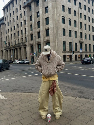 Cotton Cheetah Print Mink Fur Hooded Jacket - 2270 