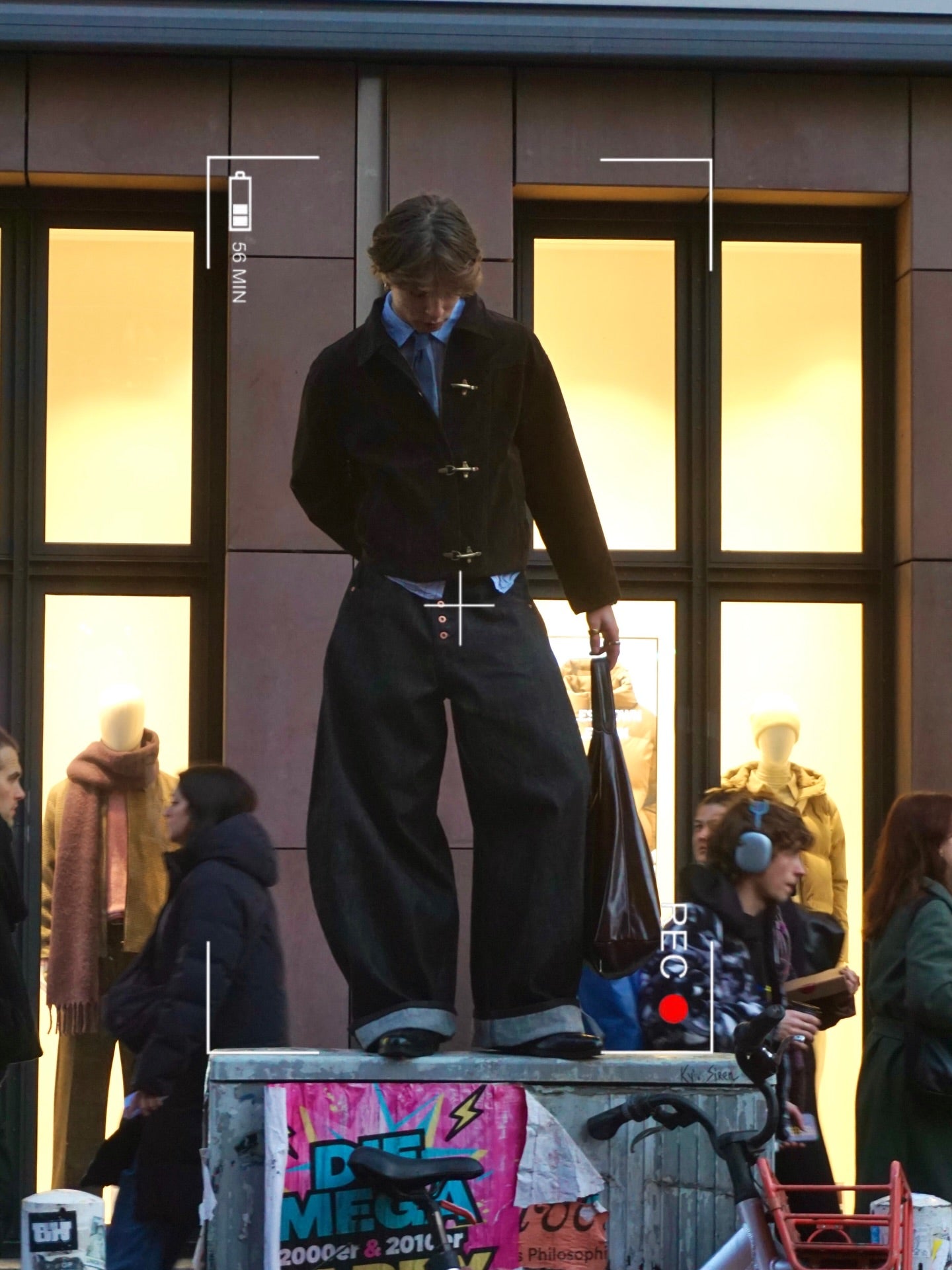 Retro Unique Metal Button Suede Lapel Bomber Jacket - 2538