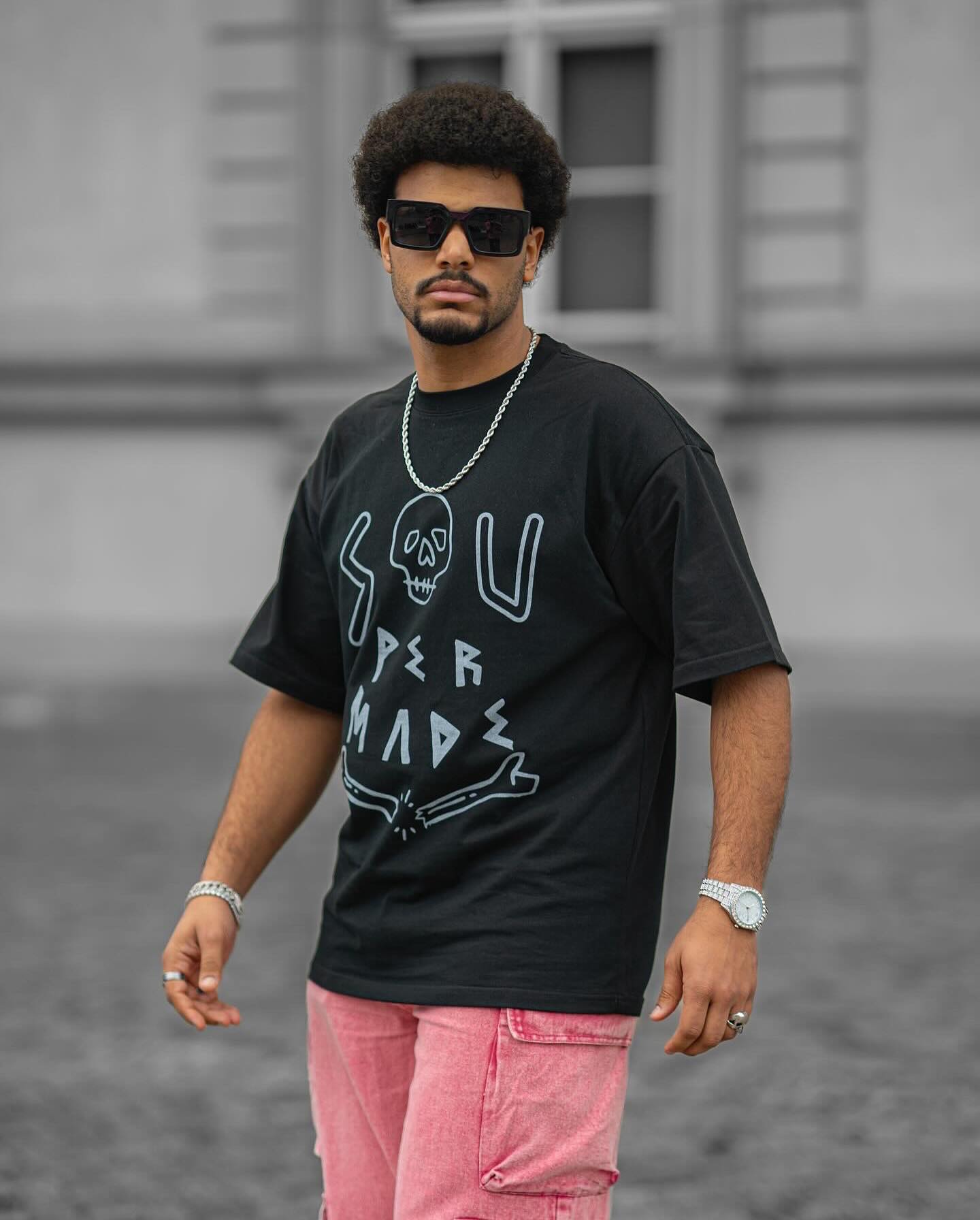 Thesupermade Skull Print T-shirt - 1991 