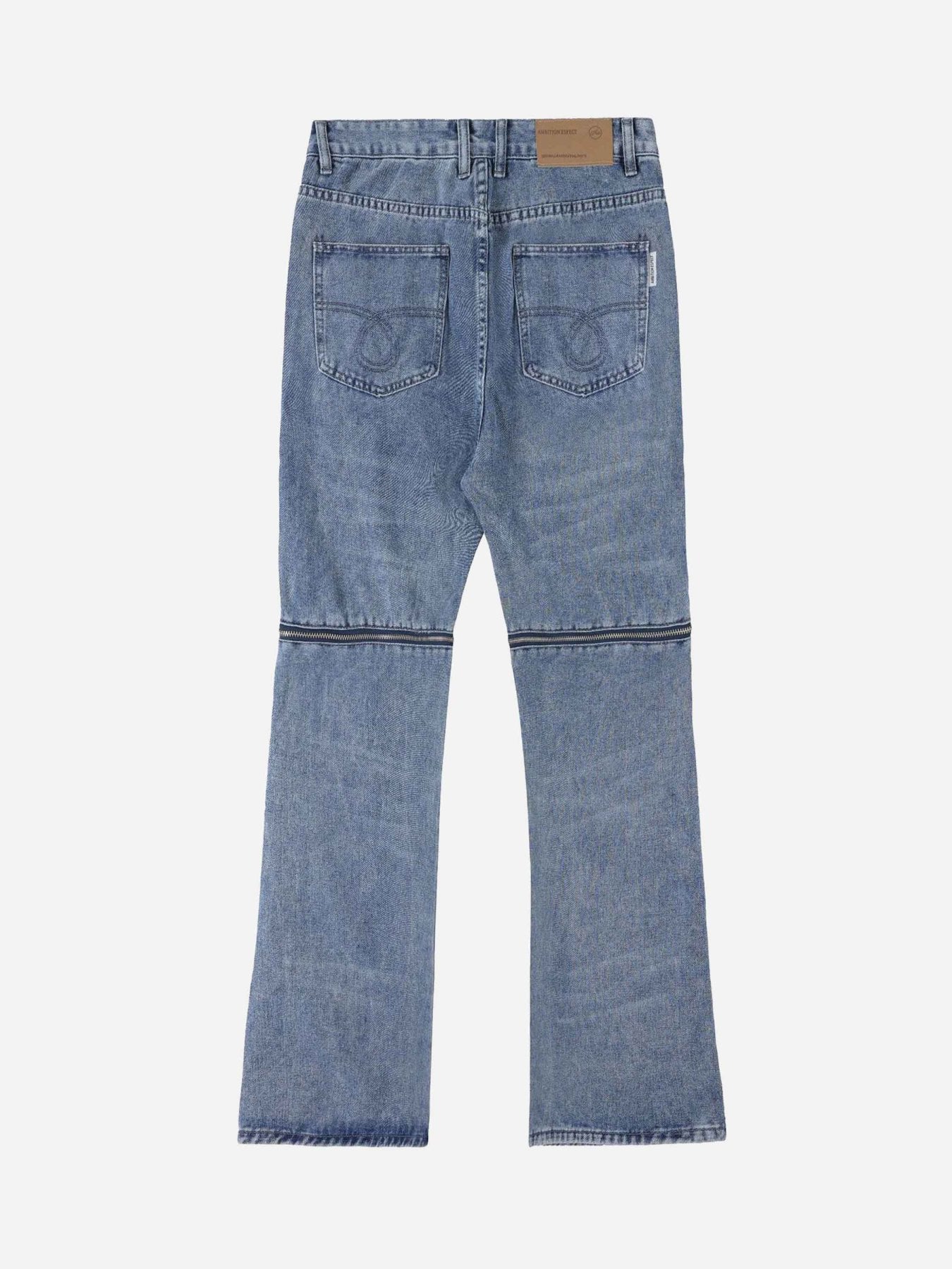 The Supermade Multi-Pocket Zipper Detachable Jeans
