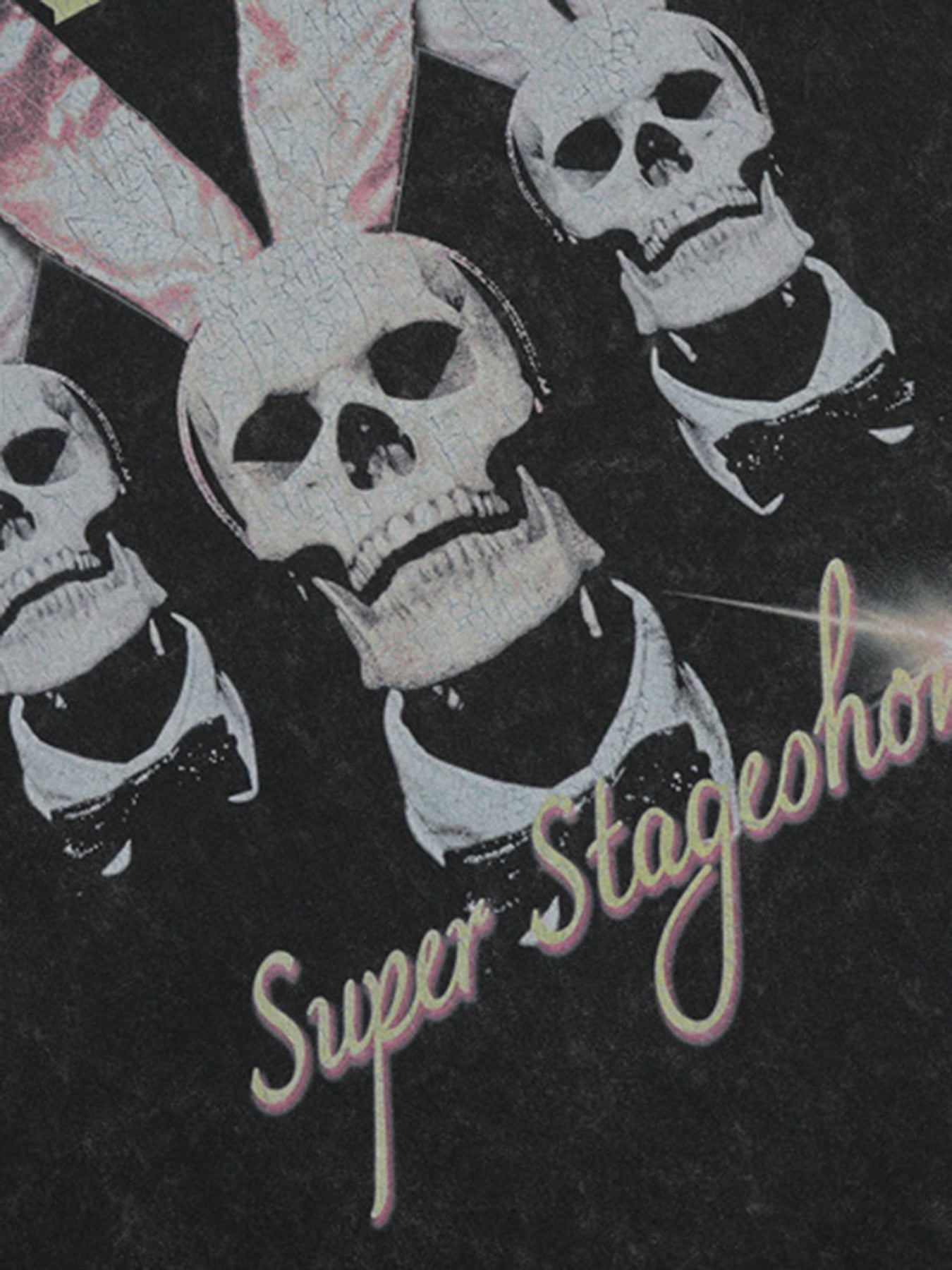 The Supermade Skull Print T-shirt