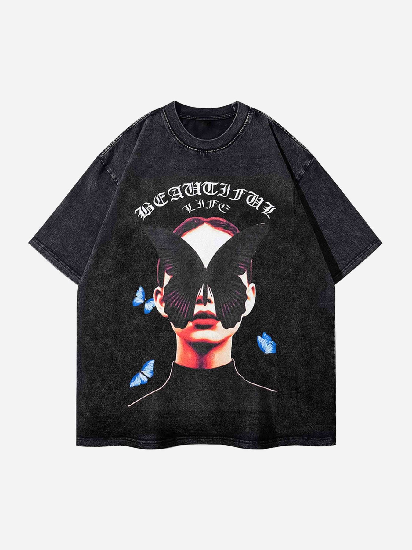 The Supermade Black Butterfly Girl T-shirt