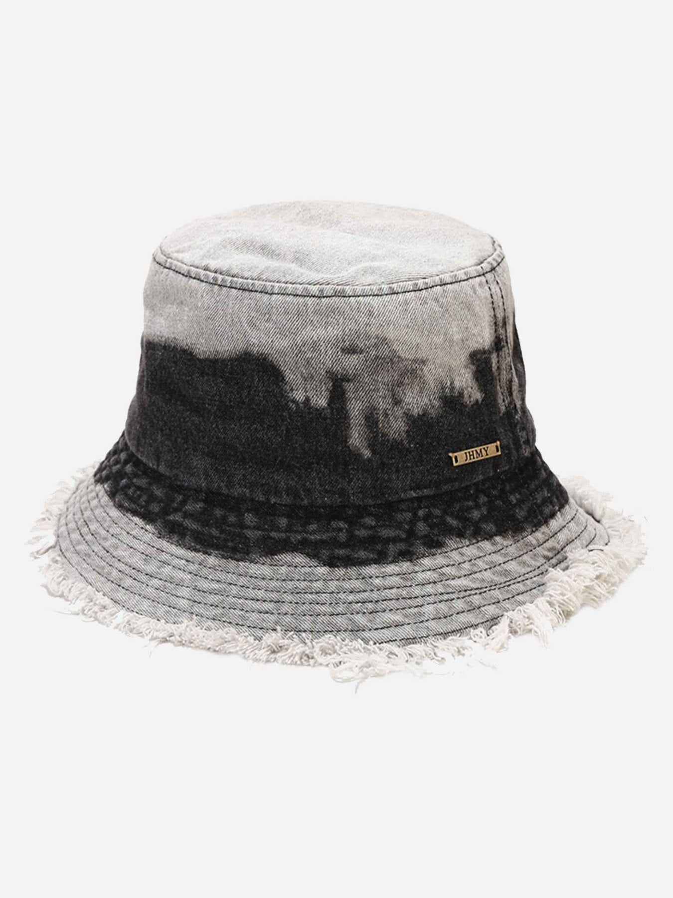 Thesupermade Gradient Color Hair Edge Sunshade Fisherman's Hat - 1550