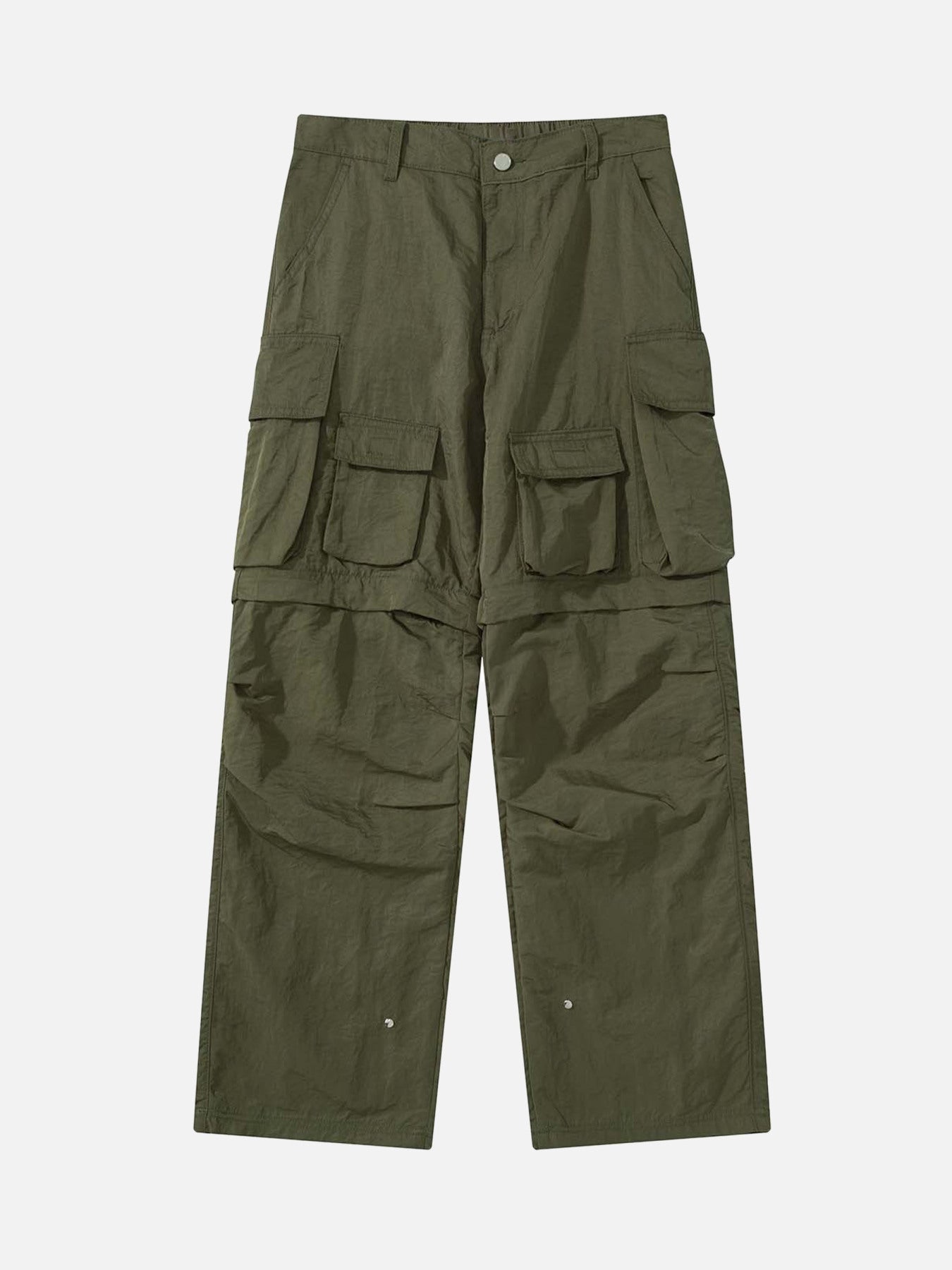 Thesupermade Detachable Multi-pocket Work Pants