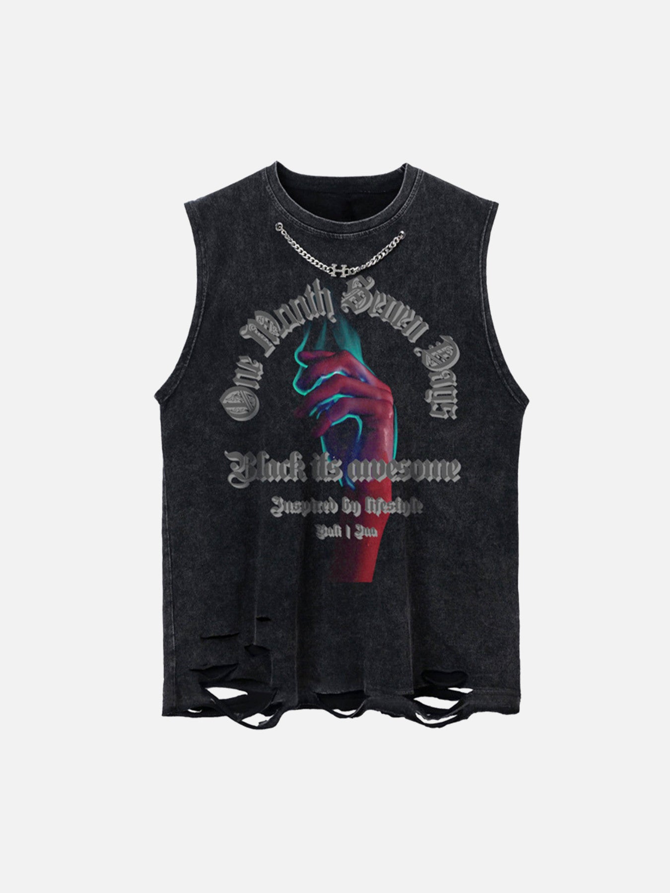 The Supermade Hip-hop Loose Washed Undershirt