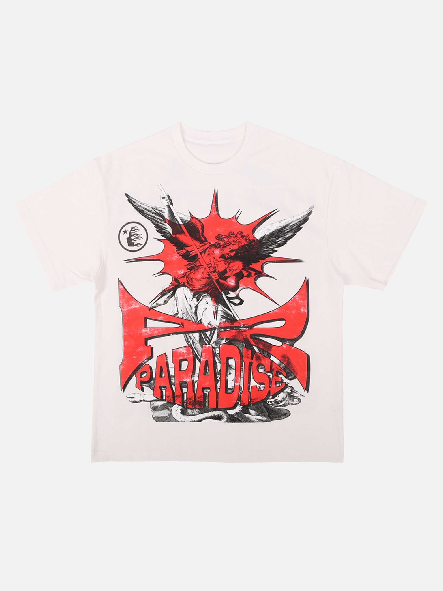 The Supermade American Hip-hop Characters Printed Short-sleeved T-shirt -1454