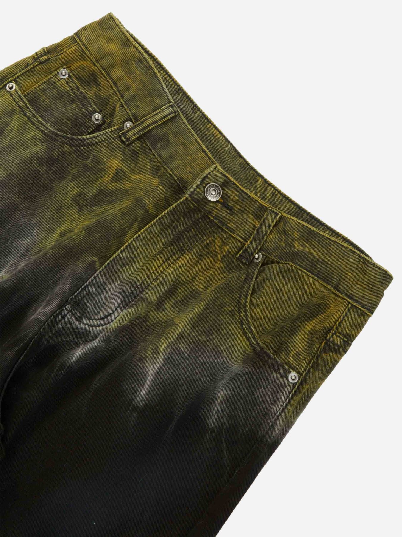 Thesupermade Graffiti Fun Tie-Dye Straight Jeans