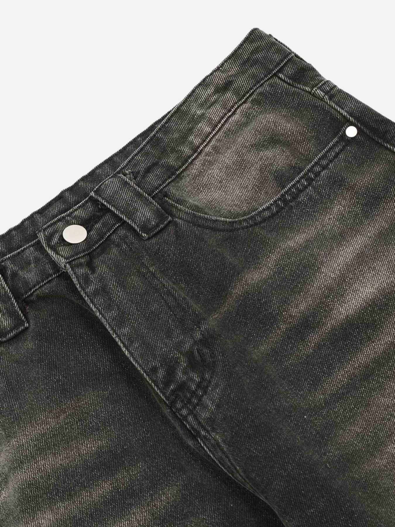 Thesupermade American Gothic Letter Embroidered Jeans