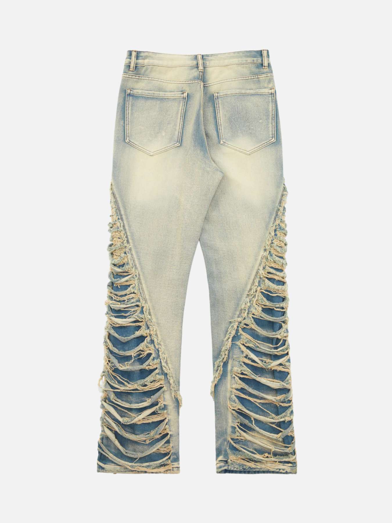 Thesupermade Ripped Double Straight Jeans