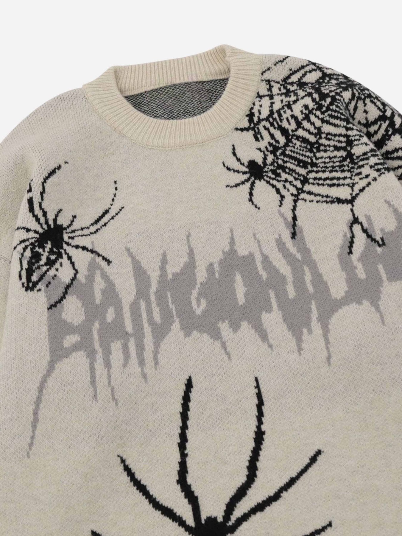 Thesupermade High Street Spider Web Jacquard Sweater