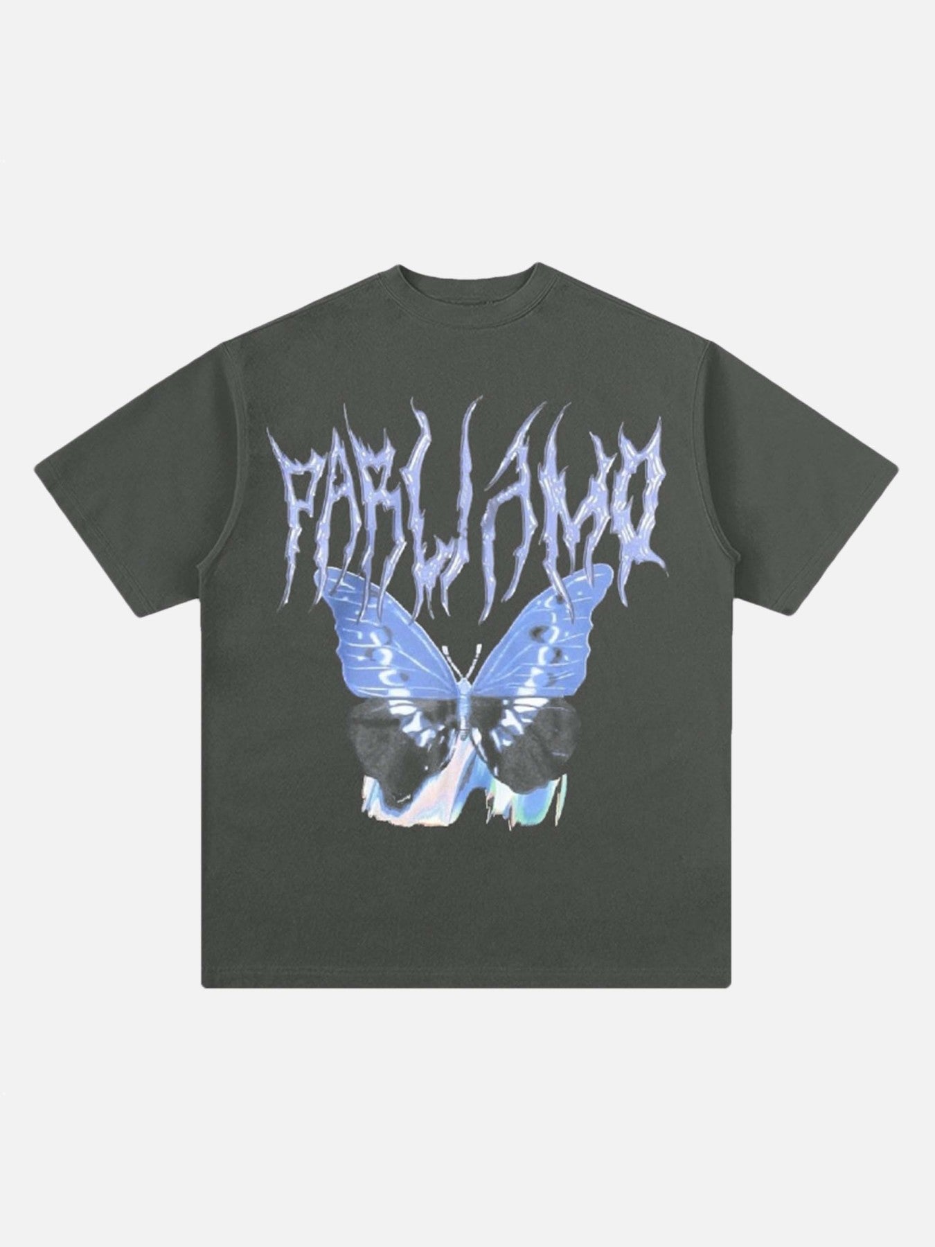 The Supermade Vintage Butterfly Print Loose T-shirt