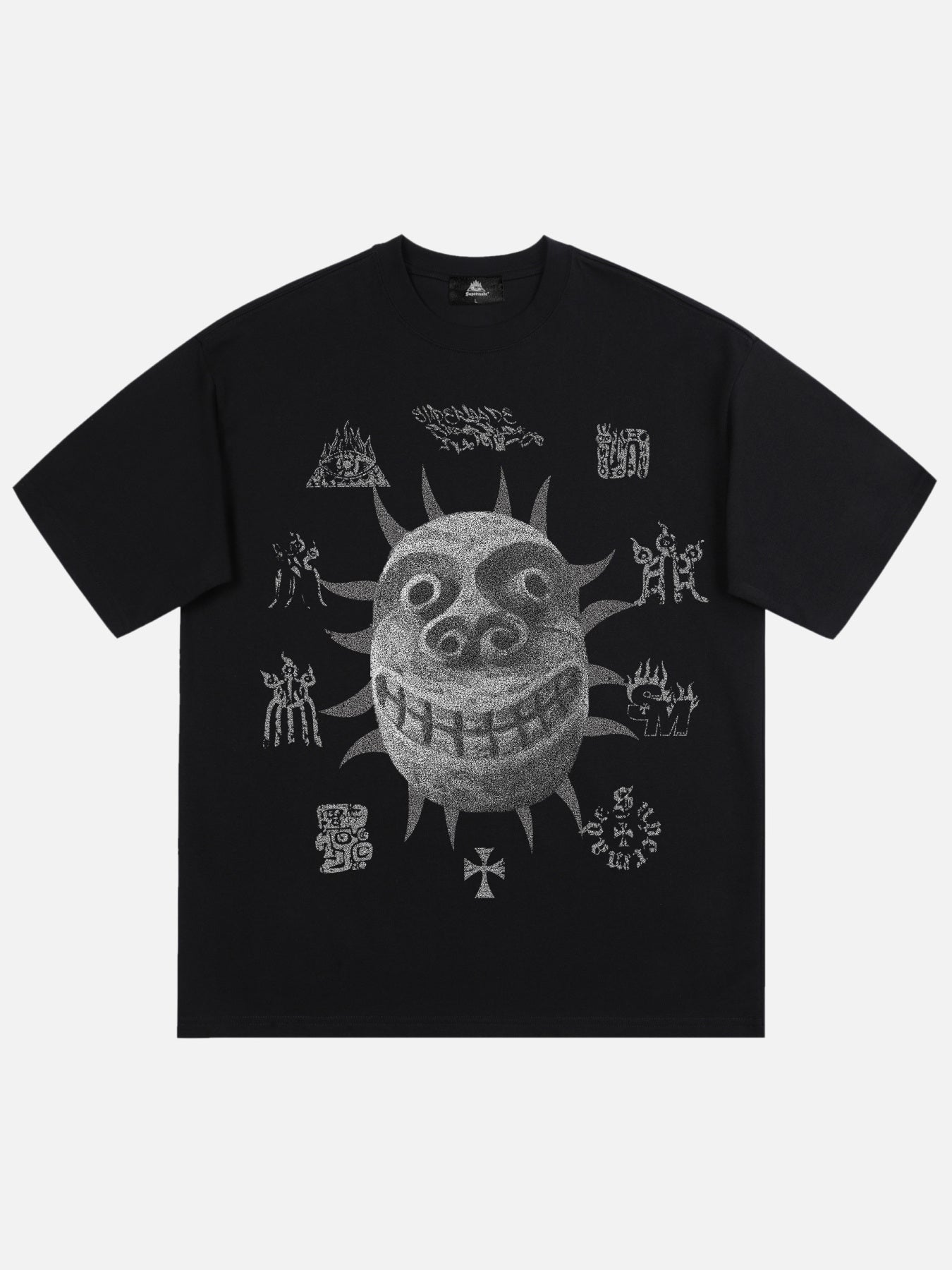 Thesupermade Shattered Ancient Country Mask T-shirt