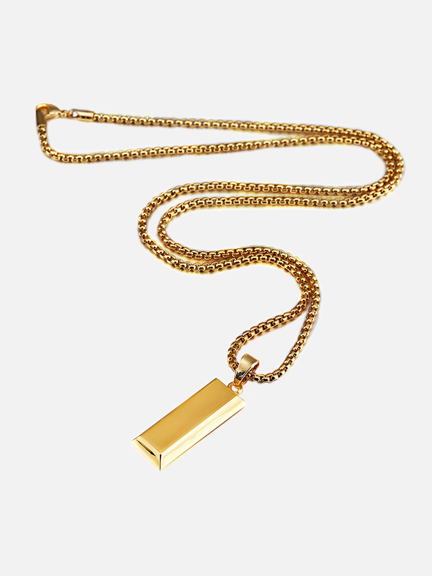Thesupermade Gold Bar Hip Hop Pendant