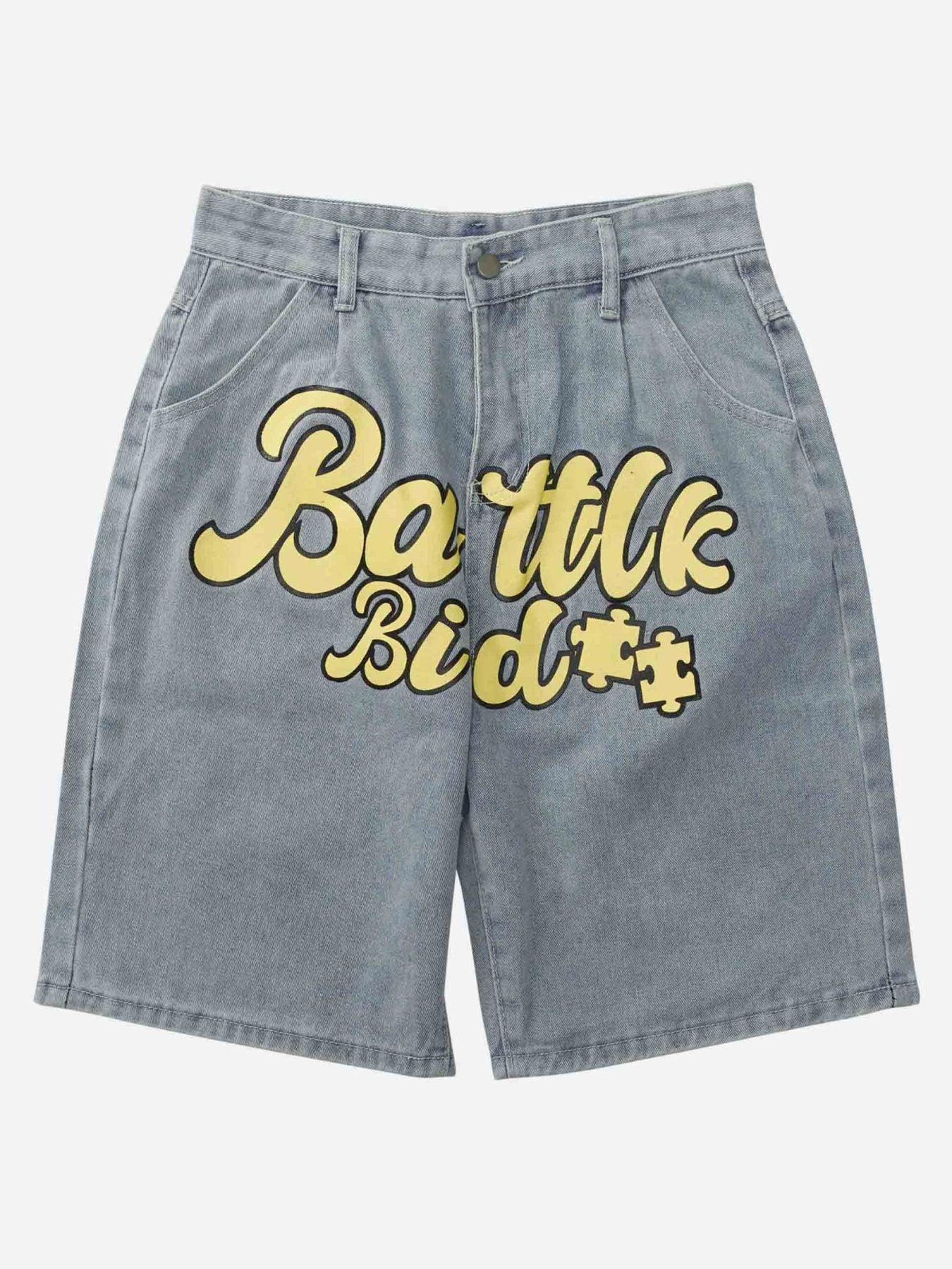 The Supermade Printed Denim Shorts