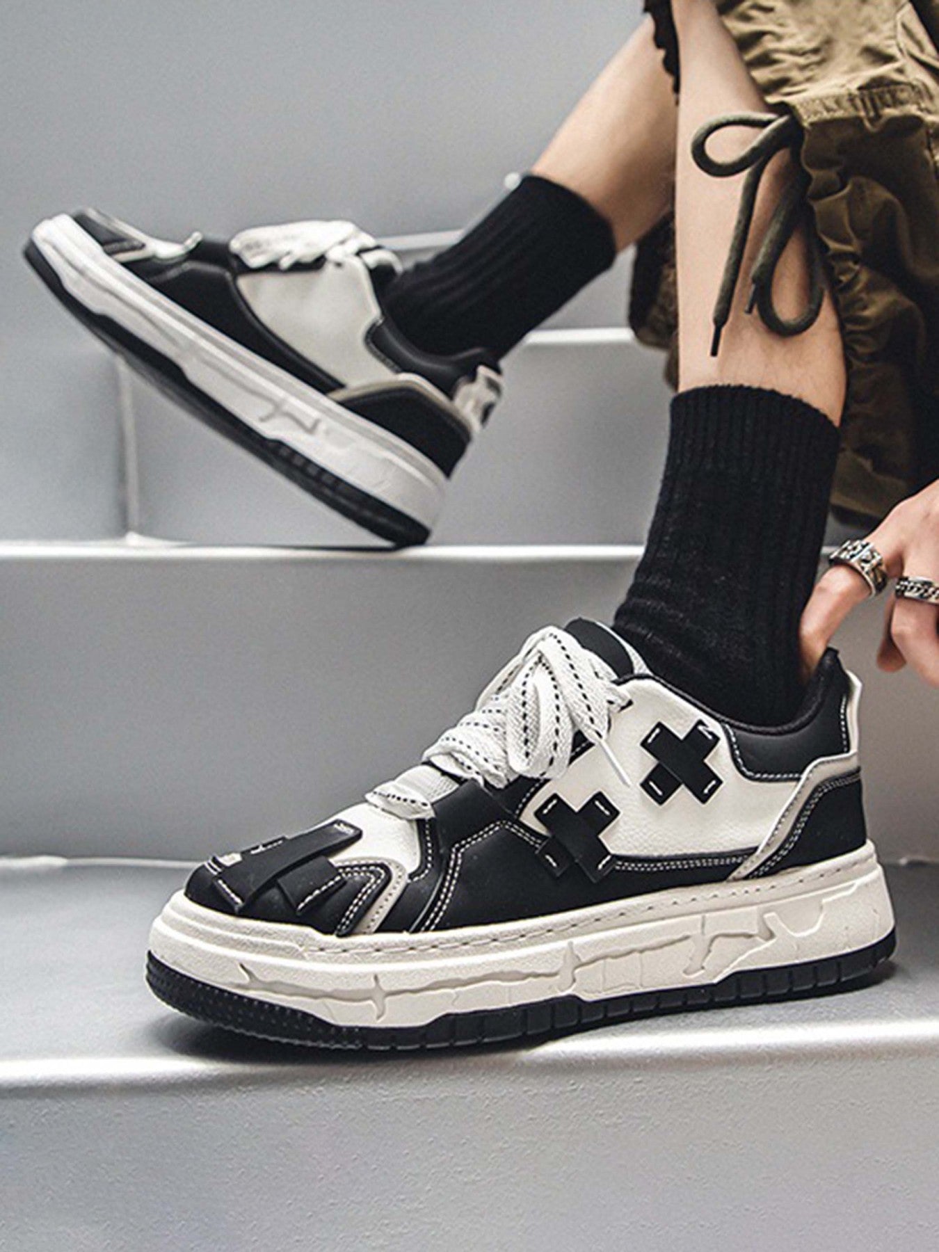 The Supermade Fashionable And Versatile Thick-soled Board Shoes