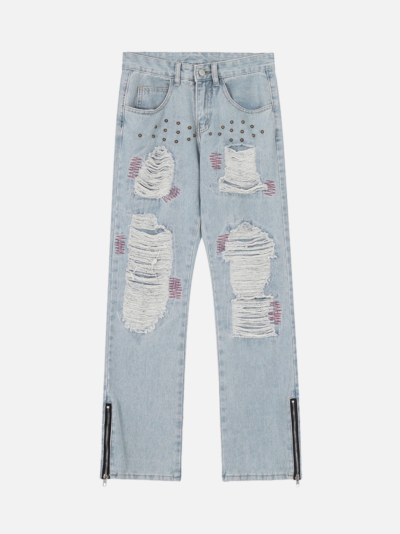 The Supermade High Street Old Heavy-duty Ripped Jeans