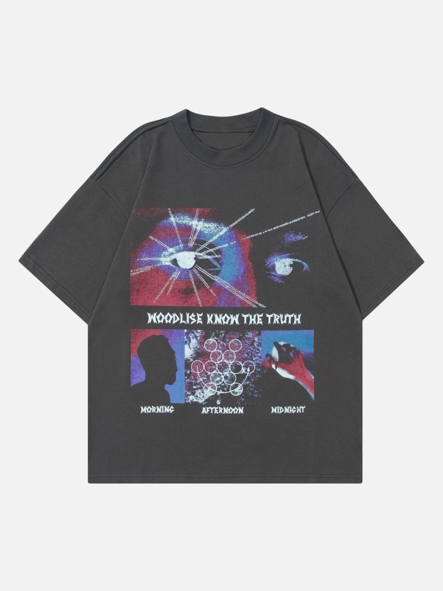 Thesupermade American Trendy Retro Interstellar Face Design T-shirt