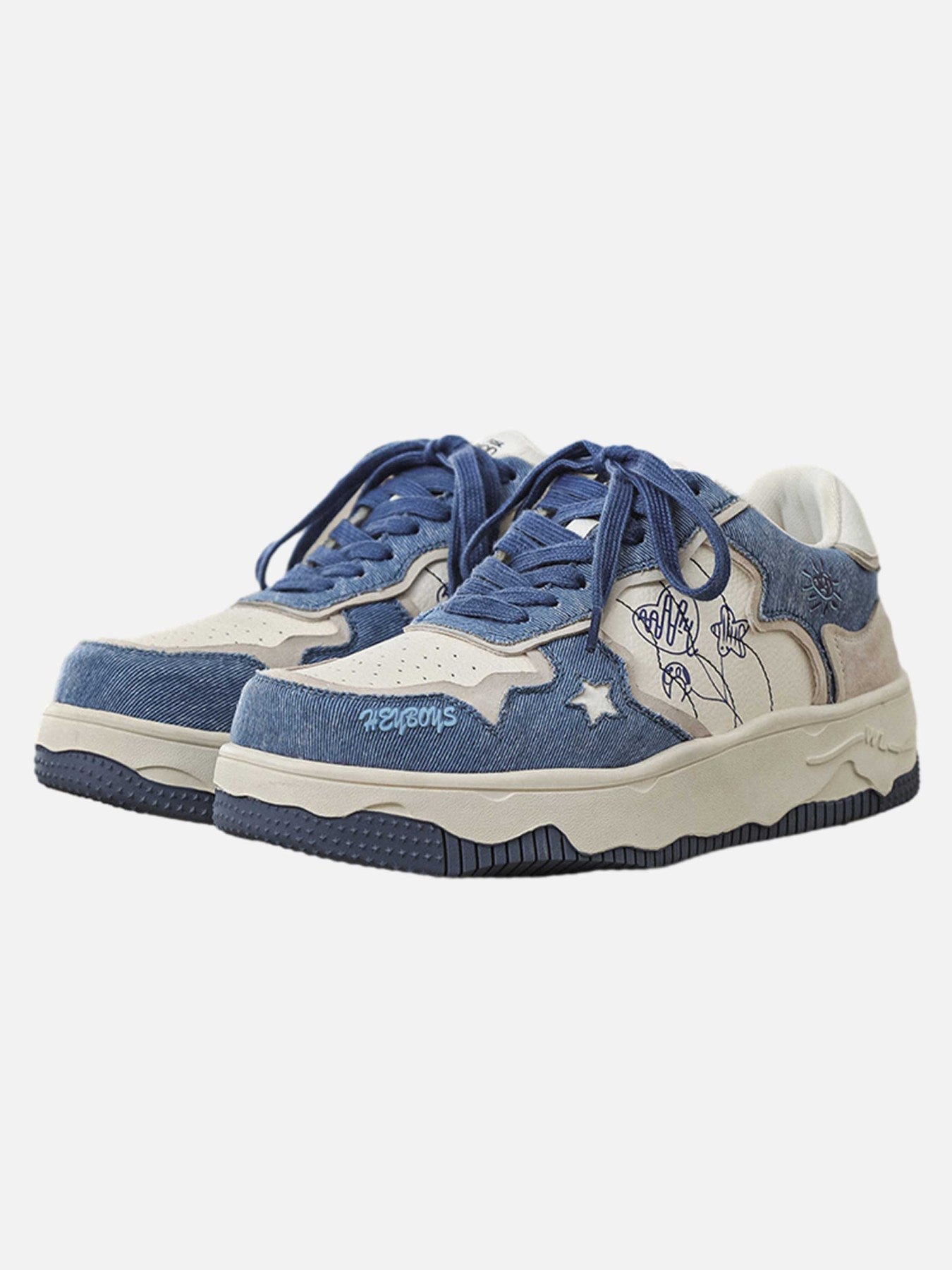 The Supermade Casual Sports Thick-soled Board Shoes