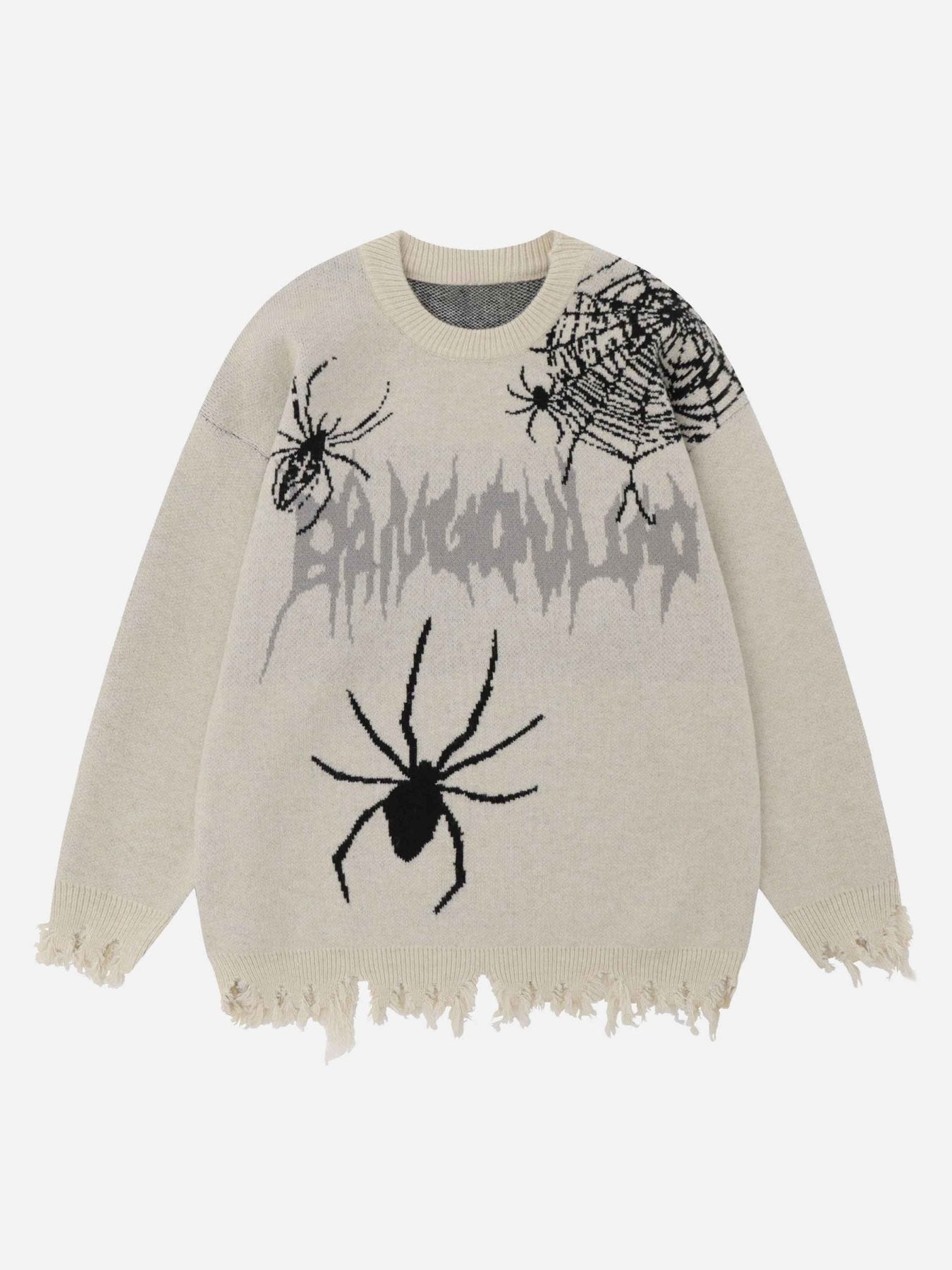 Thesupermade High Street Spider Web Jacquard Sweater - 1976