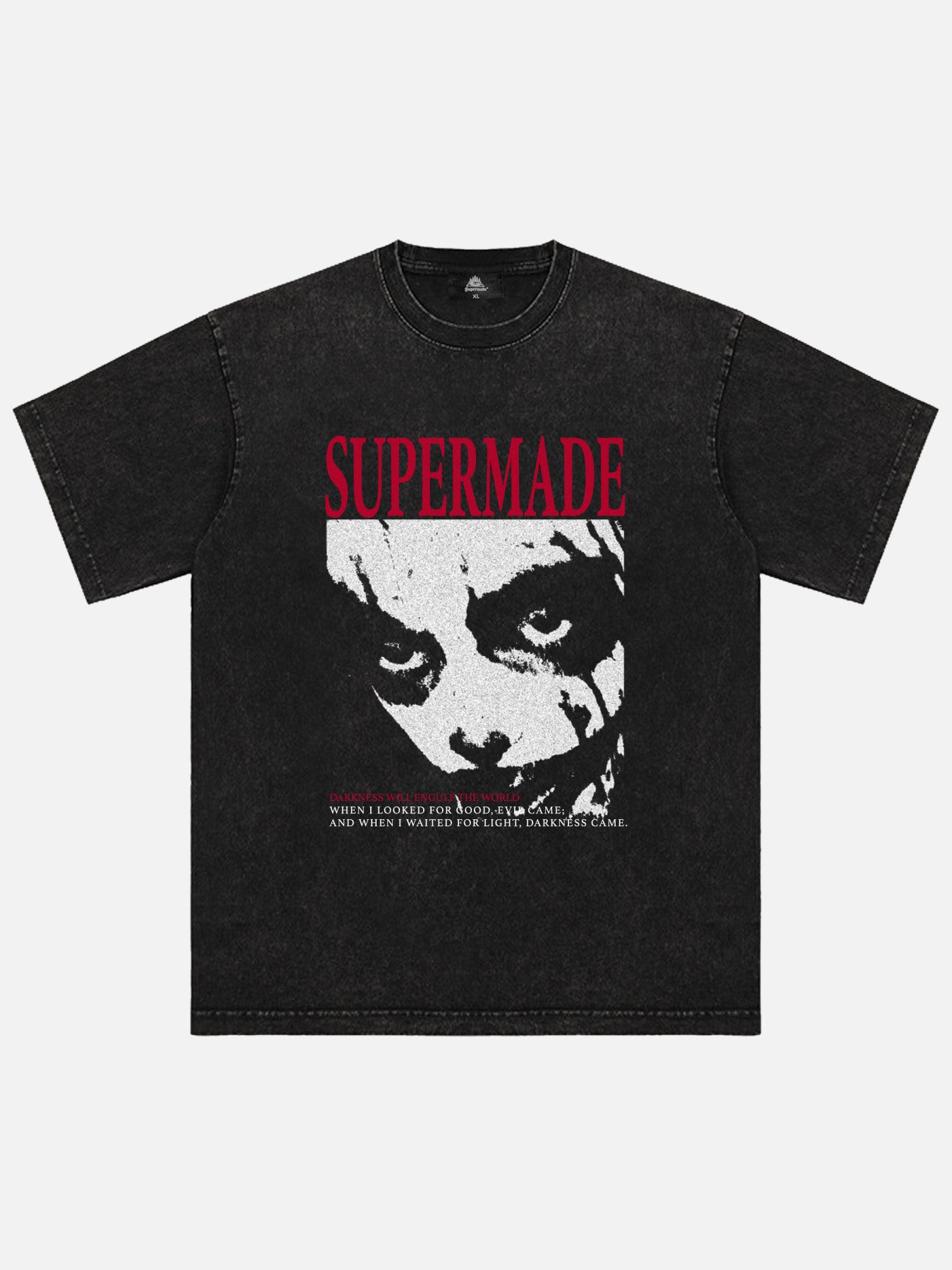 Thesupermade Washed Portrait Print T-shirt