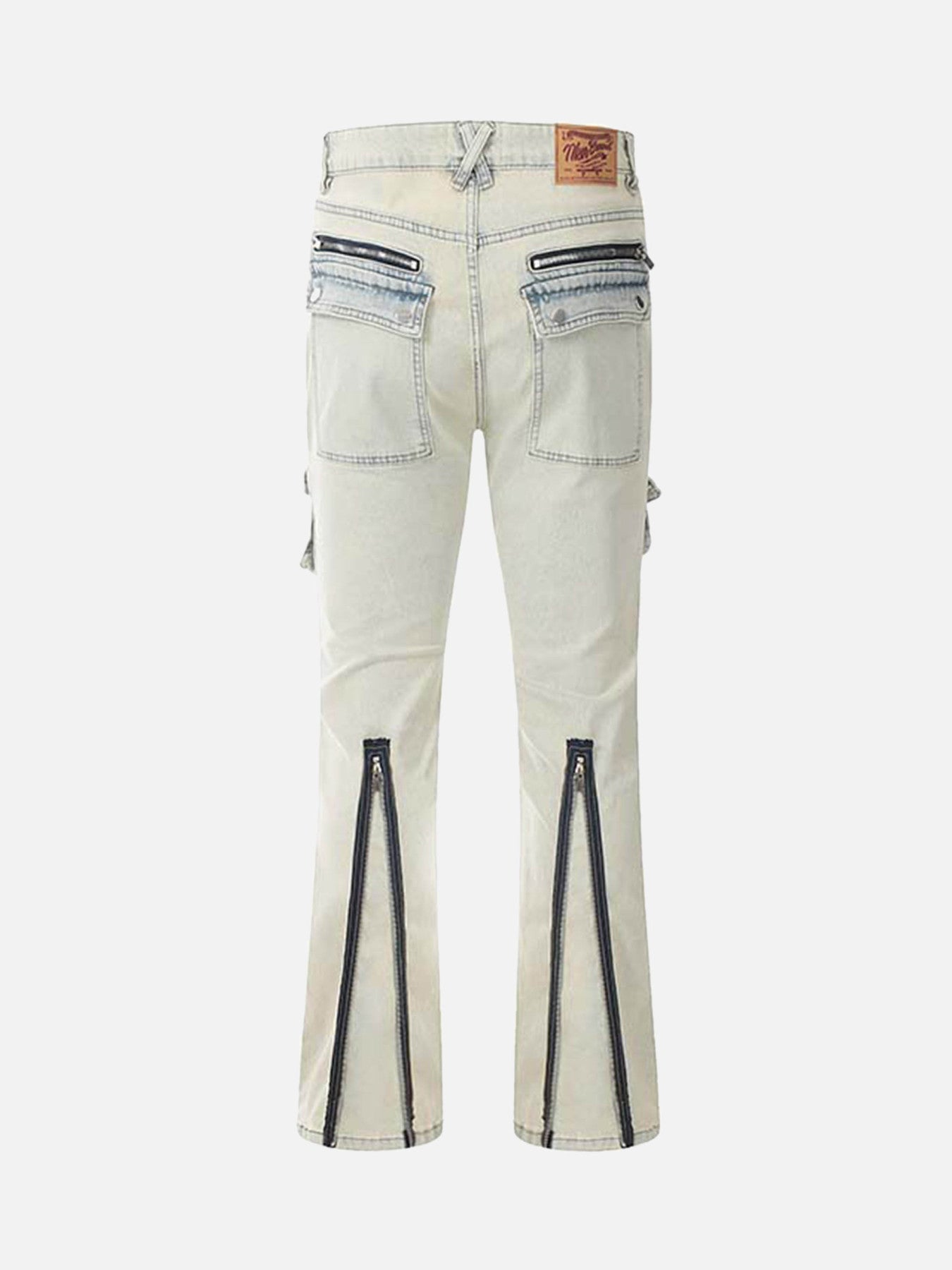 The Supermade Retro Zipper Straight Work Pants