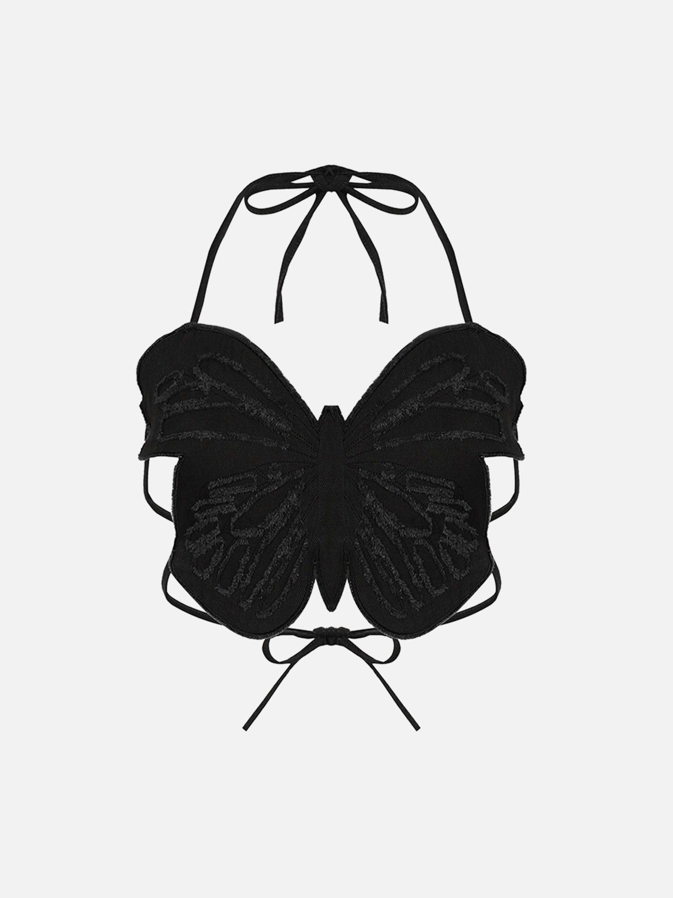 Thesupermade Hot Girl Sexy Butterfly Denim Undershirt - 1614