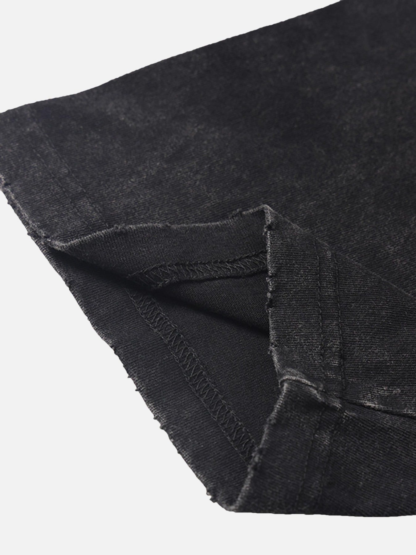 The Supermade Loose Retro Ribbed Print Washed T-shirt