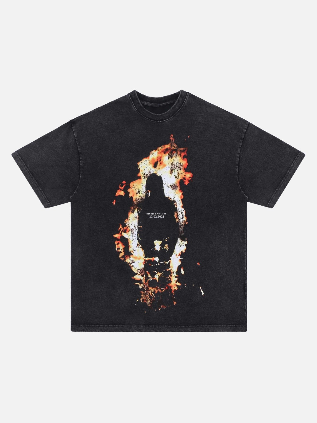 The Supermade Creative Flaming Man Printed T-Shirt
