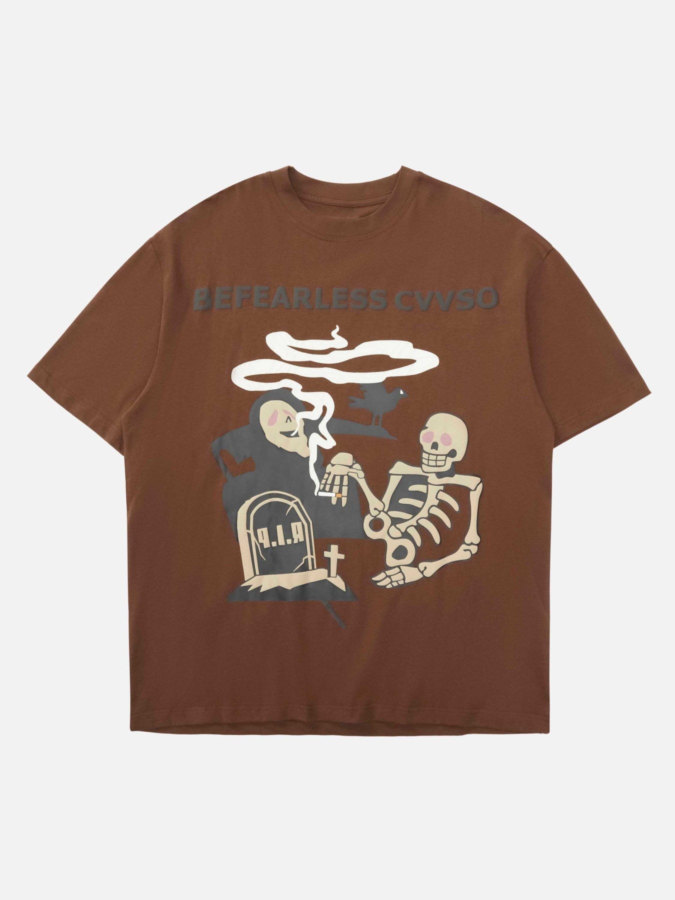 Thesupermade Skull Print T-Shirt