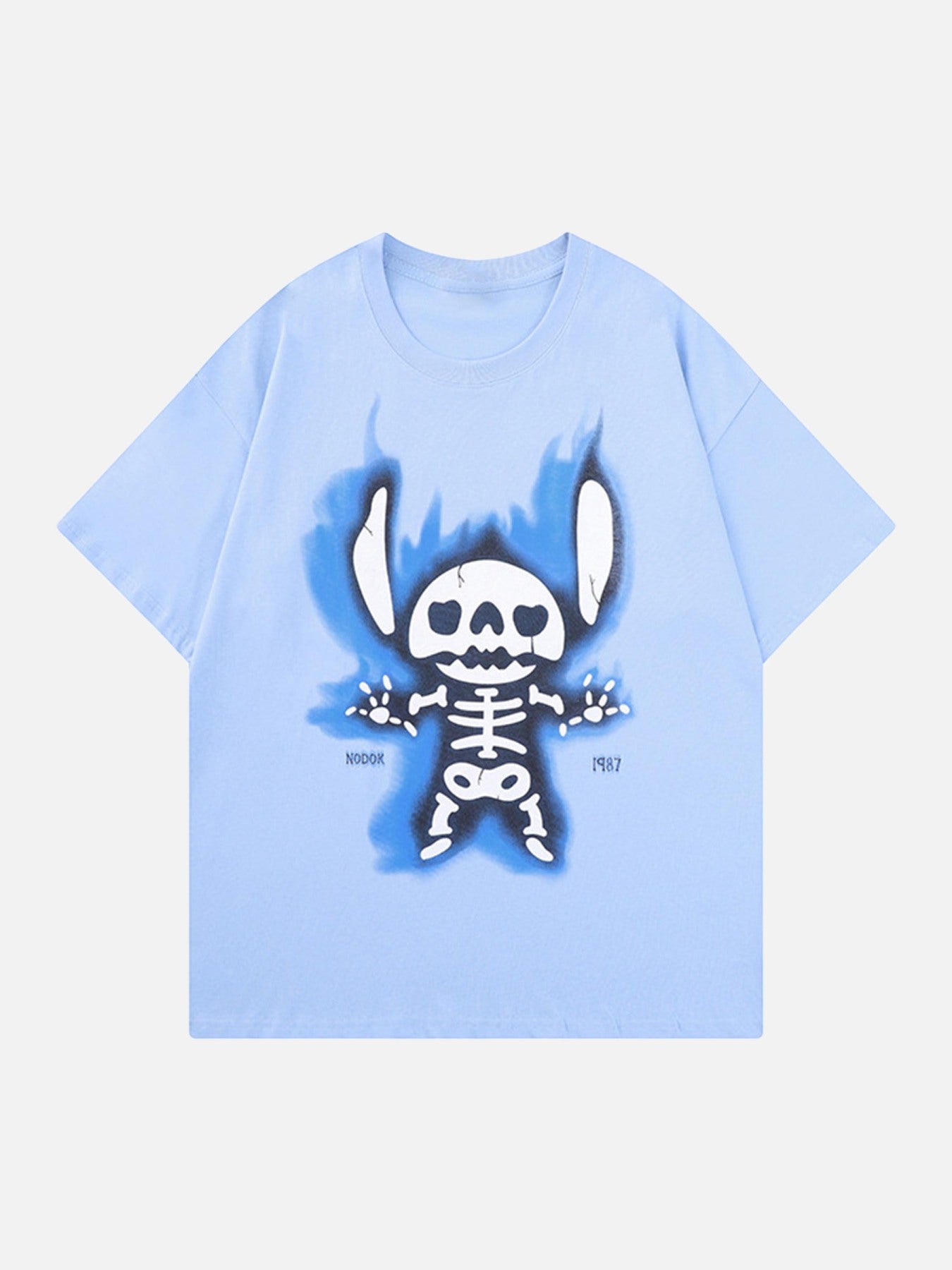 The Supermade Retro Cartoon Print Loose T-shirt
