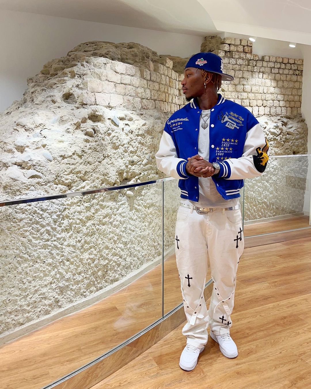 The Supermade Embroidered Baseball Jacket -1319