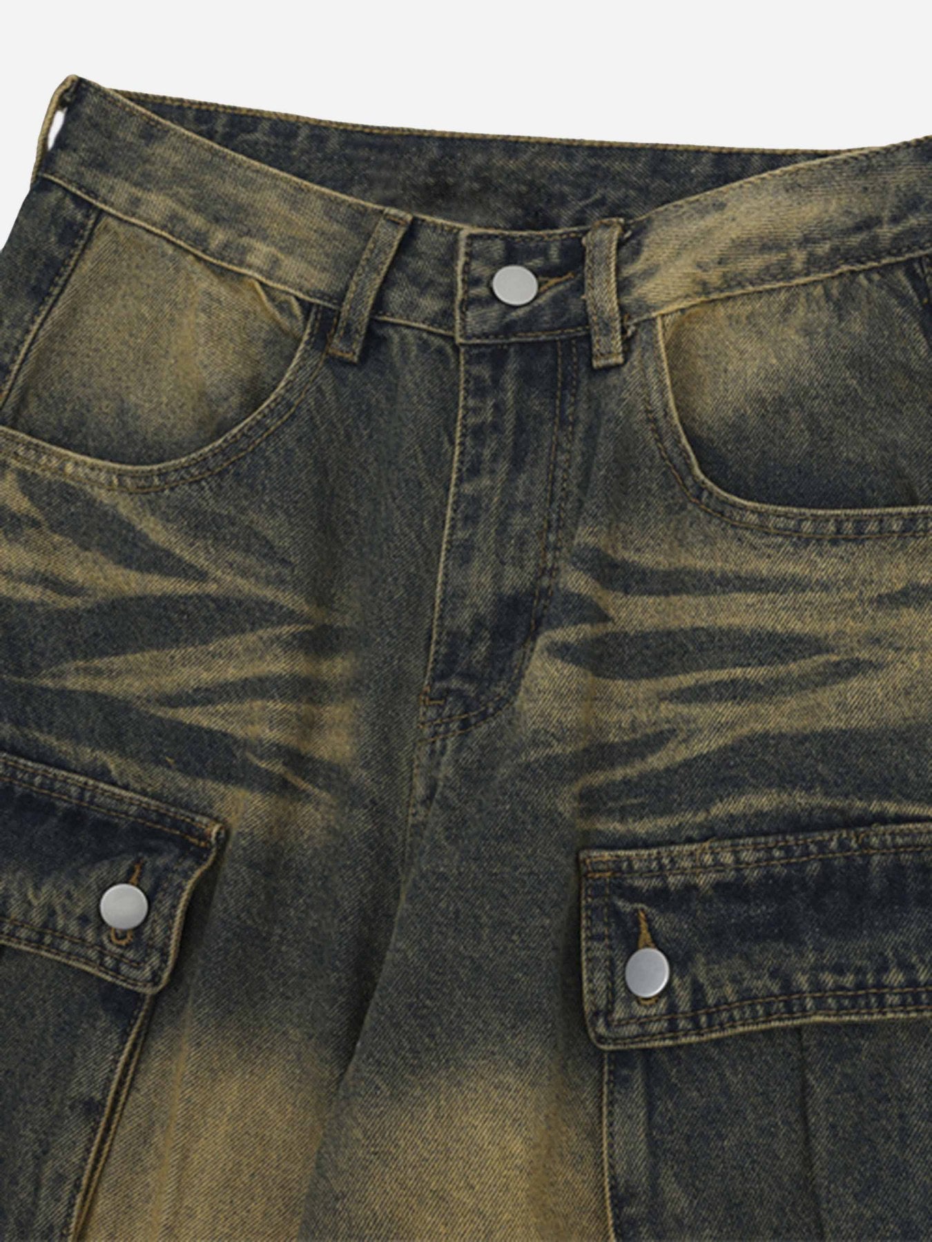 Thesupermade Multi-pocket Cargo Jeans