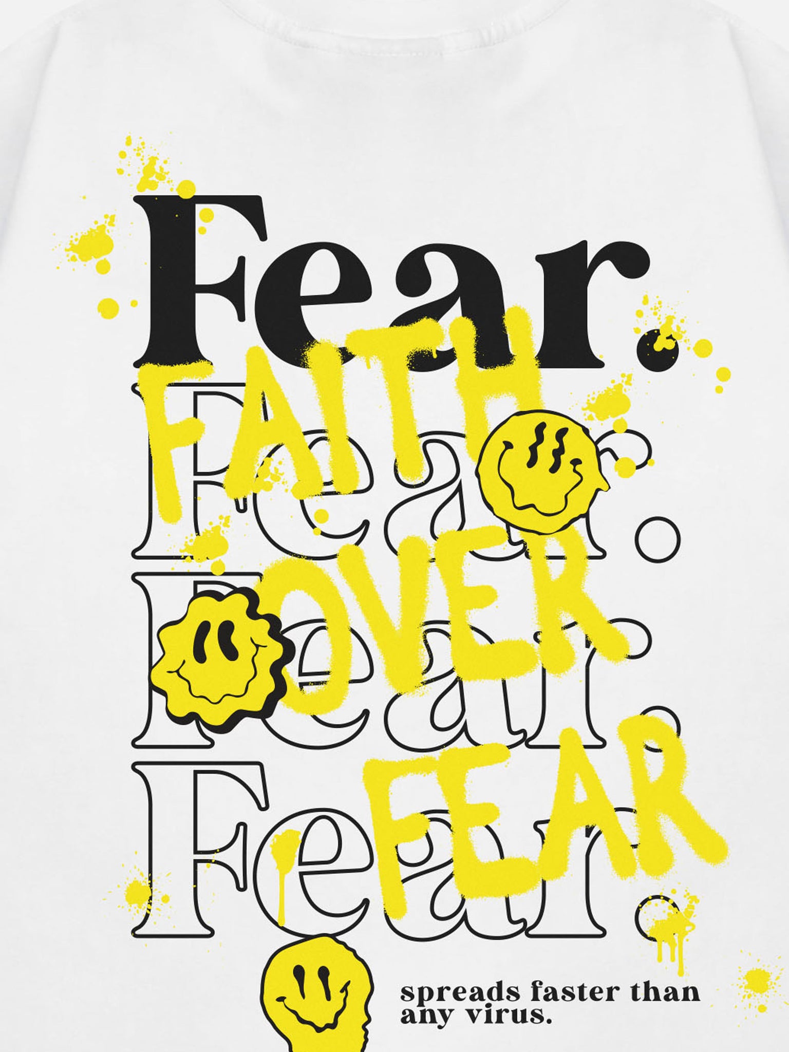 The Supermade Smiley Graffiti Print T-Shirt - SuperMade®