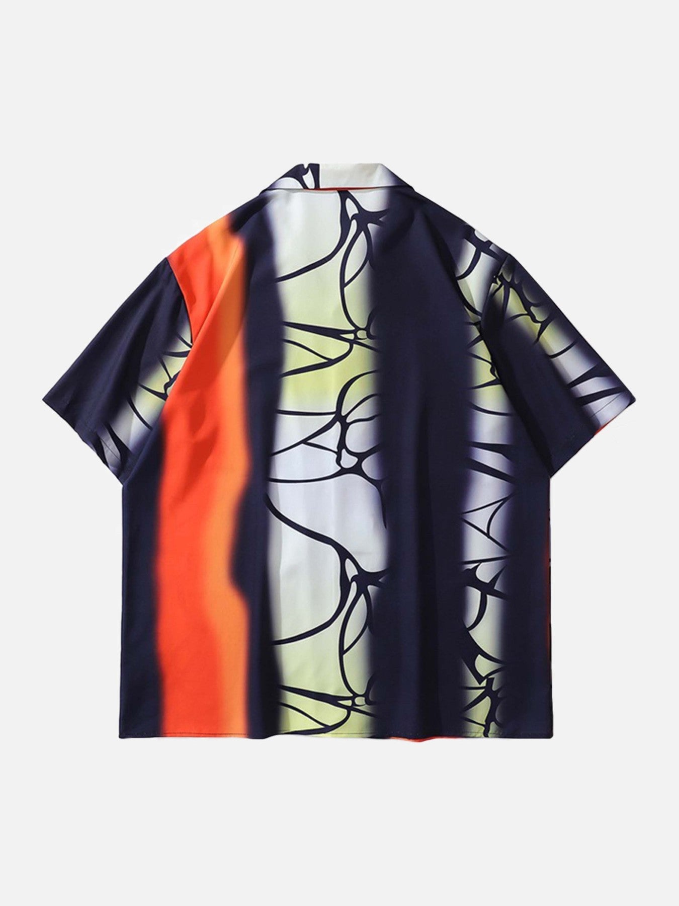 The Supermade Hawaiian Print Lapel Short Sleeve Shirt