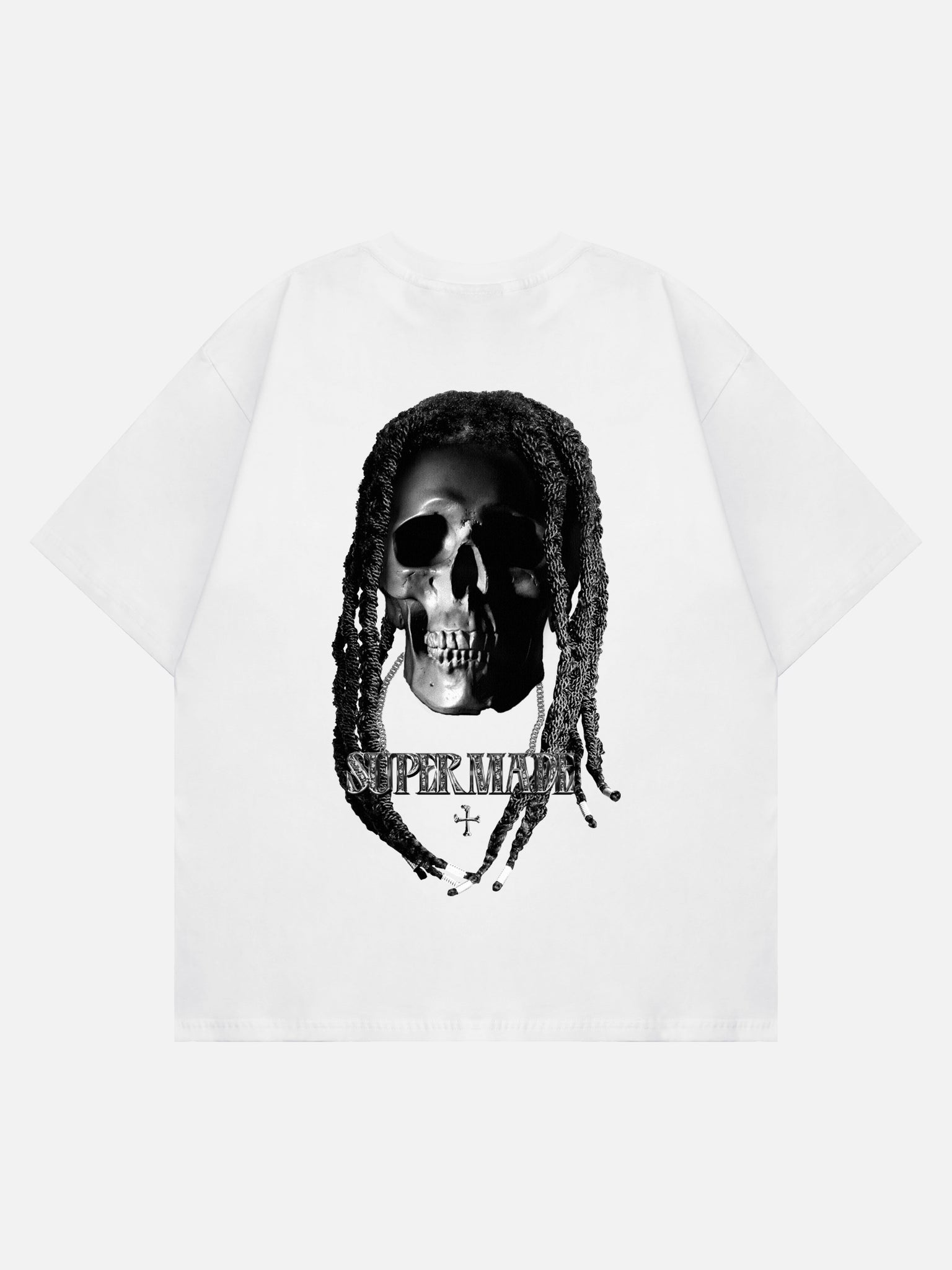 The Supermade Skull Print T-shirt