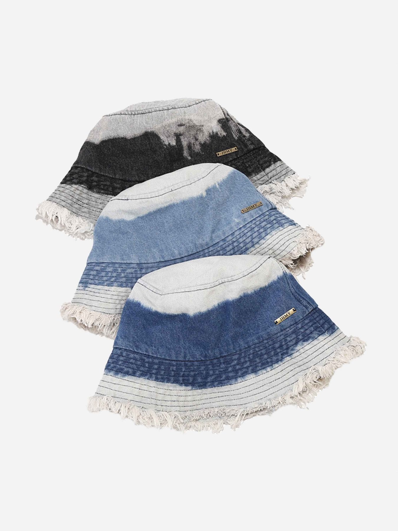 Thesupermade Gradient Color Hair Edge Sunshade Fisherman's Hat - 1550