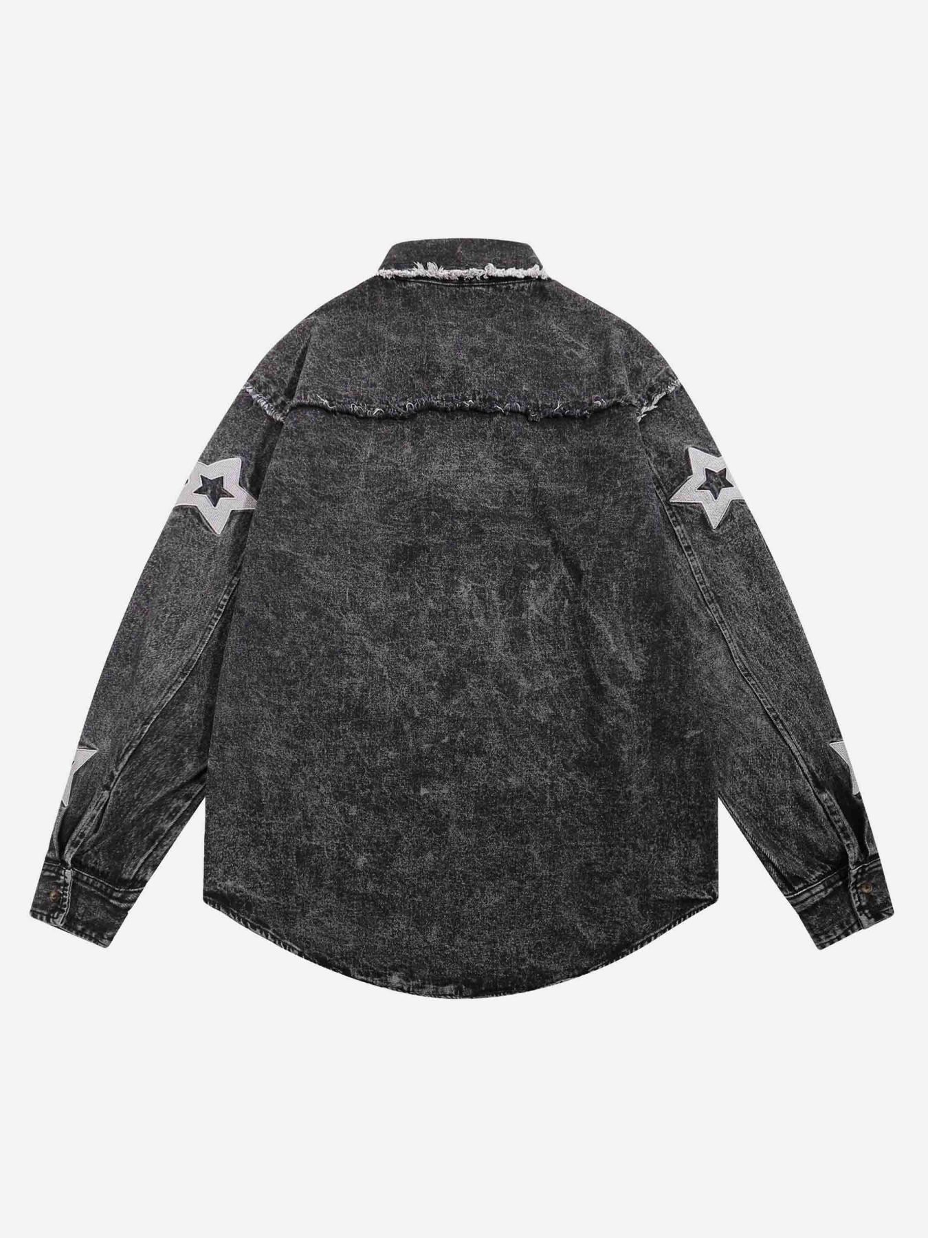 The Supermade Star-embroidered Denim Shirt