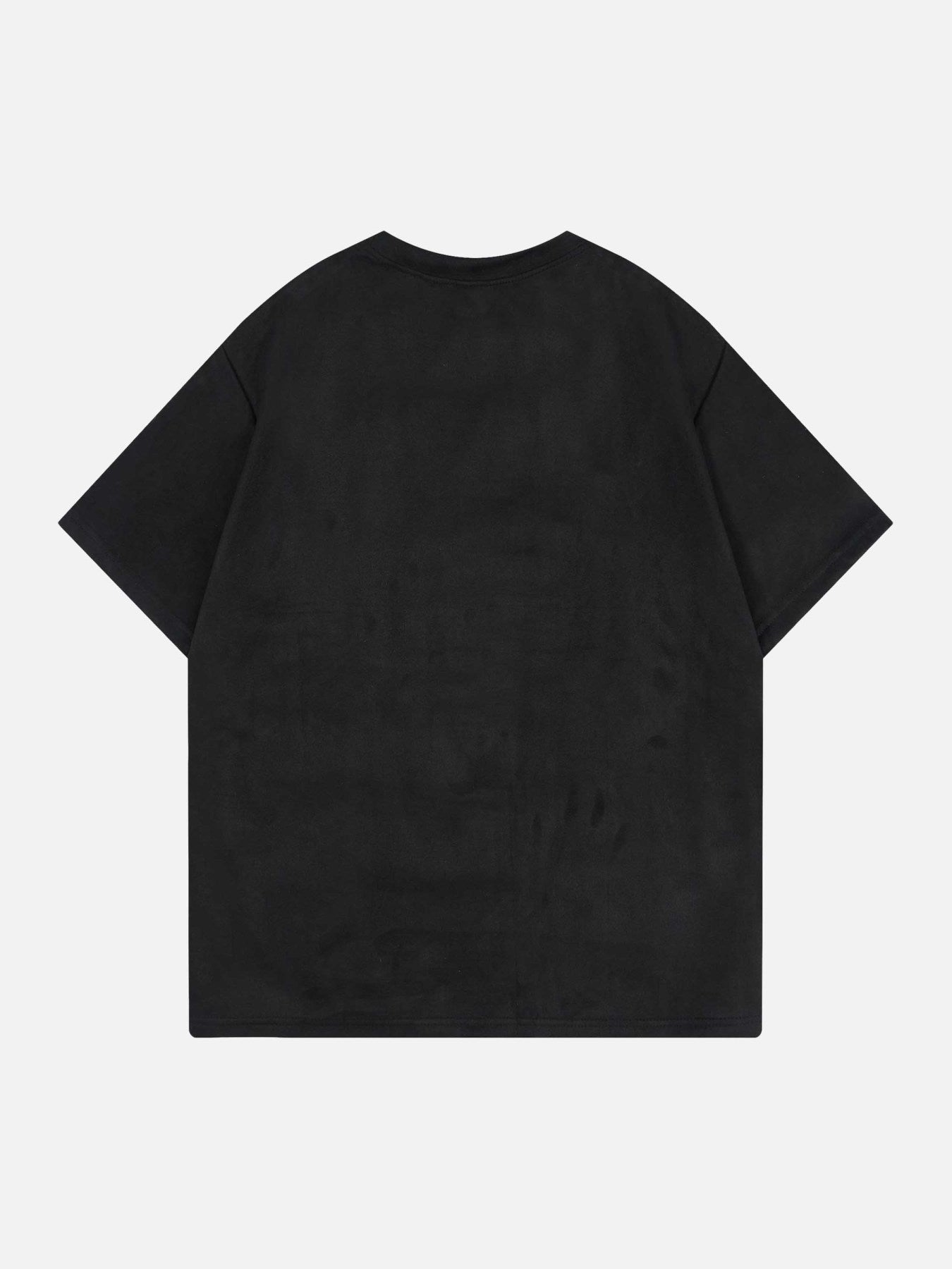 Thesupermade Loose Suede Split Print T-shirt