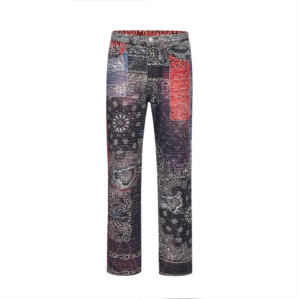 The Supermade Personalized Pattern Printed Jeans