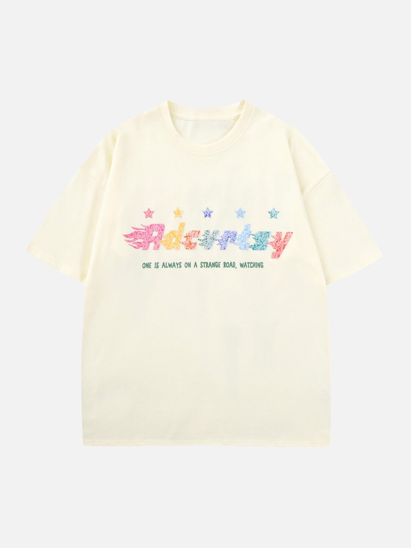 Thesupermade Colorful Full Of Stars Printed T-shirt